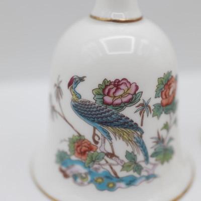 WEDGWOOD Kutani Crane (2) Bells and (3) Trinket Dishes