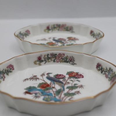 WEDGWOOD Kutani Crane (2) Bells and (3) Trinket Dishes