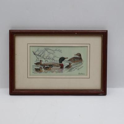 Framed Cash's Woven Mallard Art
