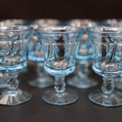FOSTORIA Jamestown Blue 4.5" Glasses