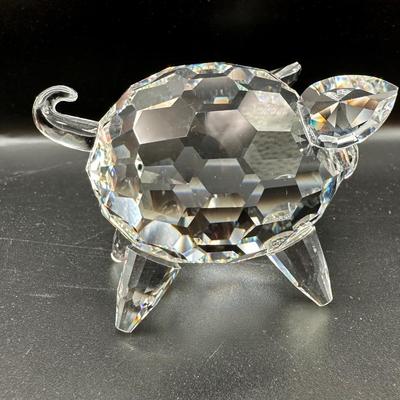 Swarovski Cut Crystal Pig Figurine