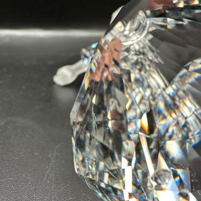 Swarovski Crystal Angel Cheerful Times Frosted Head Arms Figurine