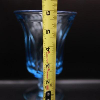 FOSTORIA Jamestown 6" Blue Glasses - Set of (8)