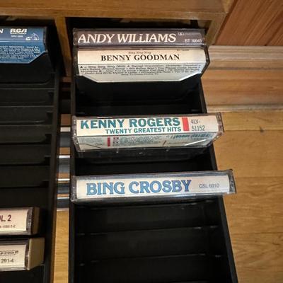 Cassette Tapes & Storage Drawers