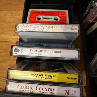 Cassette Tapes & Storage Drawers