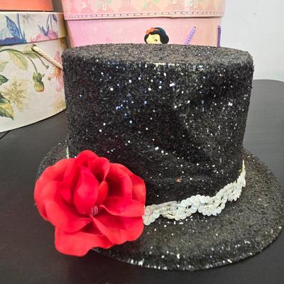 LOT 65: Top Hats, Animal Print Hats, and More