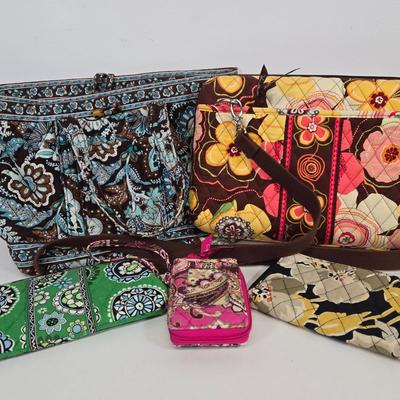 LOT 76: Variety of Vera Bradley Bags and Wallets