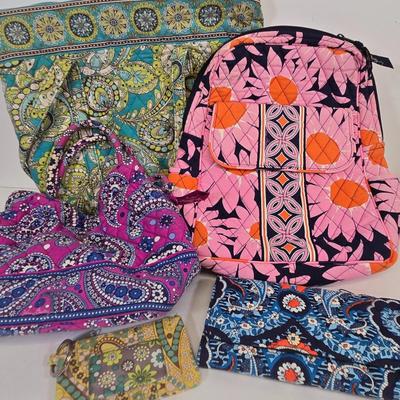 LOT 77: Vera Bradley Back Pack, Handbags and Wallets