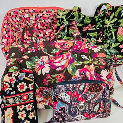 LOT 78: Multiple Vera Bradley Bags and Wallets