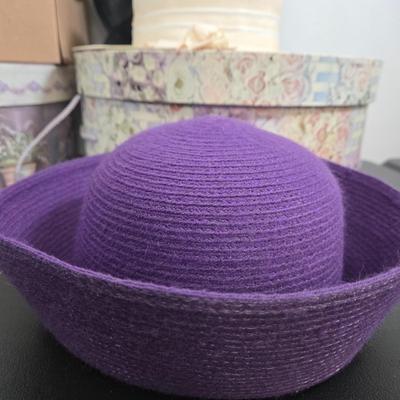 LOT 96: Formal Hats and Velvet Clutch Purse