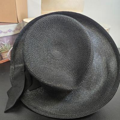 LOT 96: Formal Hats and Velvet Clutch Purse