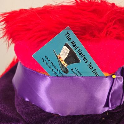 LOT 97: The Mad Hatter's Hat, Fur Hat and Hand Muff, and Bee Keeper's Necessities