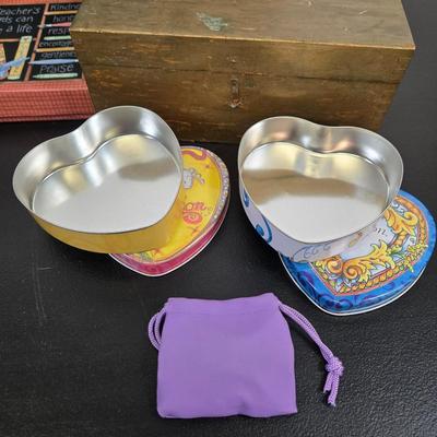 LOT 98: Jewelry/ Makeup Box and More