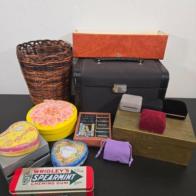 LOT 98: Jewelry/ Makeup Box and More
