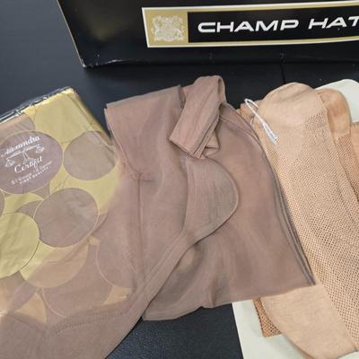 LOT 99: Lace Collars, Sleeping Bonnets, Nylon Stockings, and More
