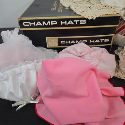 LOT 99: Lace Collars, Sleeping Bonnets, Nylon Stockings, and More