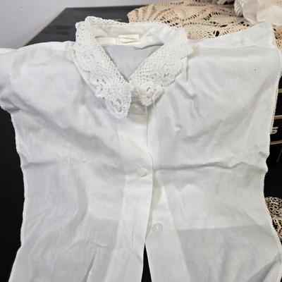 LOT 99: Lace Collars, Sleeping Bonnets, Nylon Stockings, and More