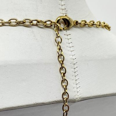 LOT 161J: Crystal Necklace and Earrings with a Faux Citrine Cuff Bracelet