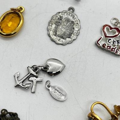 LOT 165J: Screwback and Clip-On Earrings, Pendants, Charms and More