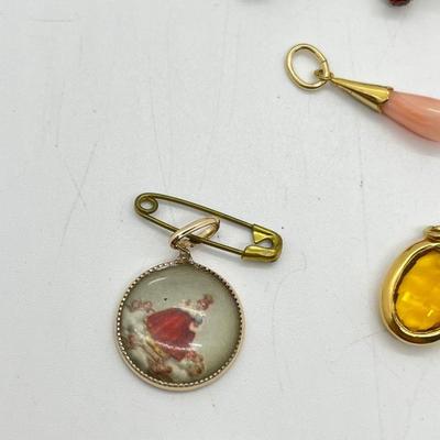 LOT 165J: Screwback and Clip-On Earrings, Pendants, Charms and More