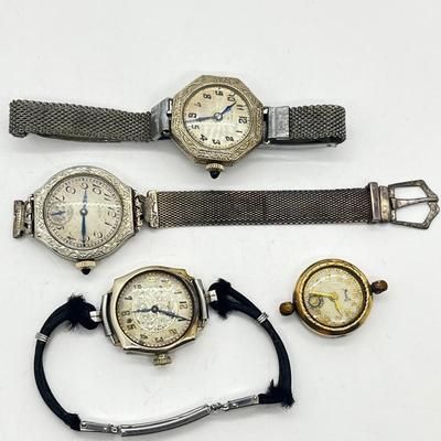 LOT: 167J: Antique/Vintage Watch Lot for Craft or Repair
