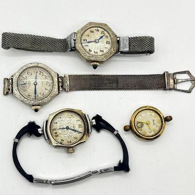 LOT: 167J: Antique/Vintage Watch Lot for Craft or Repair