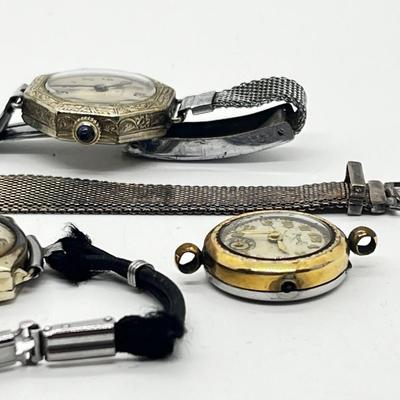 LOT: 167J: Antique/Vintage Watch Lot for Craft or Repair