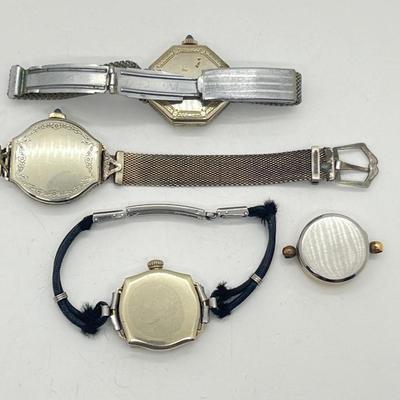 LOT: 167J: Antique/Vintage Watch Lot for Craft or Repair