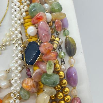LOT 175J: Bright Colored Necklace Lot