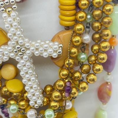 LOT 175J: Bright Colored Necklace Lot