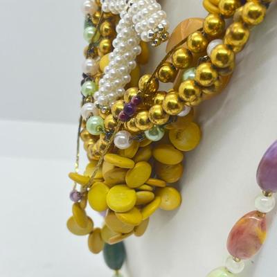 LOT 175J: Bright Colored Necklace Lot