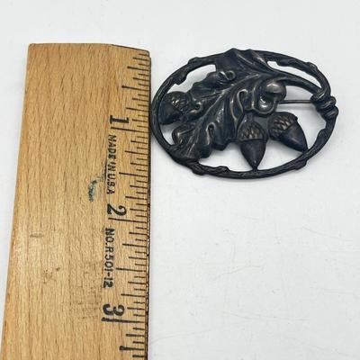 LOT 185J: Vintage Sterling Brooch - 10.8 Grams