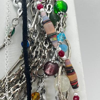 LOT 188J: Beautiful Costume Necklaces: Lia Sophia, Sarah Coventry and More