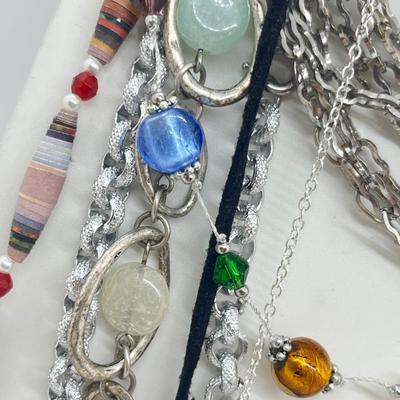 LOT 188J: Beautiful Costume Necklaces: Lia Sophia, Sarah Coventry and More