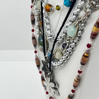 LOT 188J: Beautiful Costume Necklaces: Lia Sophia, Sarah Coventry and More