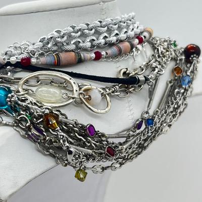 LOT 188J: Beautiful Costume Necklaces: Lia Sophia, Sarah Coventry and More