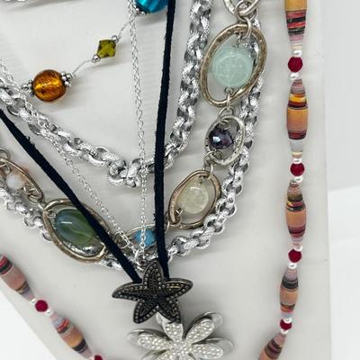 LOT 188J: Beautiful Costume Necklaces: Lia Sophia, Sarah Coventry and More