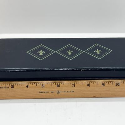 LOT 193J: Massive Christmas Jewelry Lot in a Vintage Spalding Box - Watches, Earrings, Pins and More