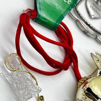 LOT 193J: Massive Christmas Jewelry Lot in a Vintage Spalding Box - Watches, Earrings, Pins and More