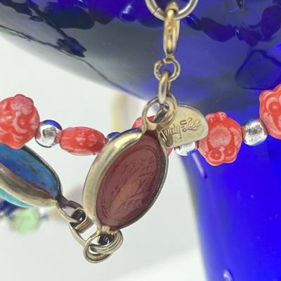 LOT 197J: Bracelet Lot Including 925 Heart Toggle Bracelet, Judy Lee Scarab Bracelet and More