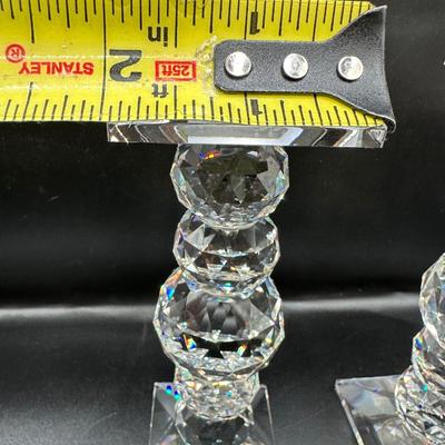 Swarovski 6" Crystal Candlesticks