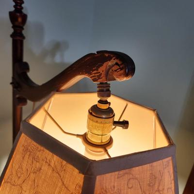 Side Table w Lamp and Storage