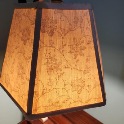 Side Table w Lamp and Storage