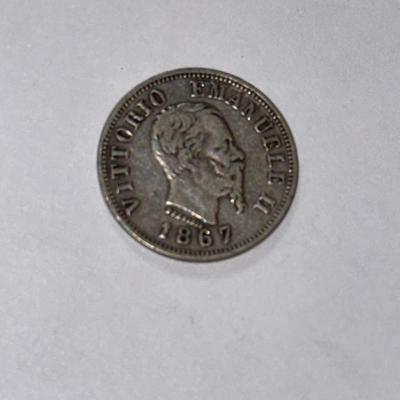 Italy 1863M BN EF Condition 50 Centesimi KM#14.1 as Pictured.
