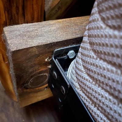 King Size Log & Branch Headboard with Metal Bed Frame (PB-MG)