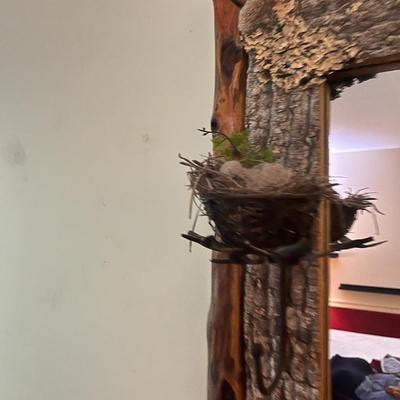 Rustic Wood & Bark Mirror (PB-MG)