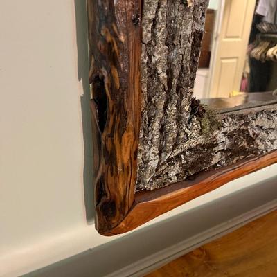 Rustic Wood & Bark Mirror (PB-MG)