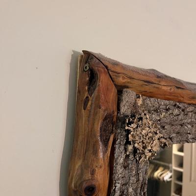 Rustic Wood & Bark Mirror (PB-MG)