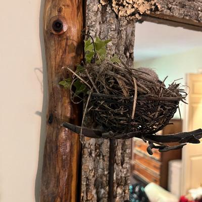 Rustic Wood & Bark Mirror (PB-MG)