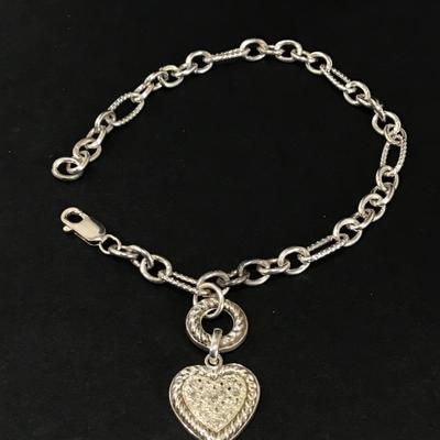 Beautiful 925 silver charm bracelet